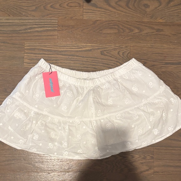 Edickted Dora Eyelet Flared Mini Skirt - Picture 1 of 4